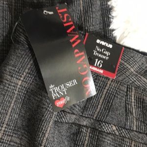 SOLD NWT Avenue 16 Grey & Tan Career Trousers